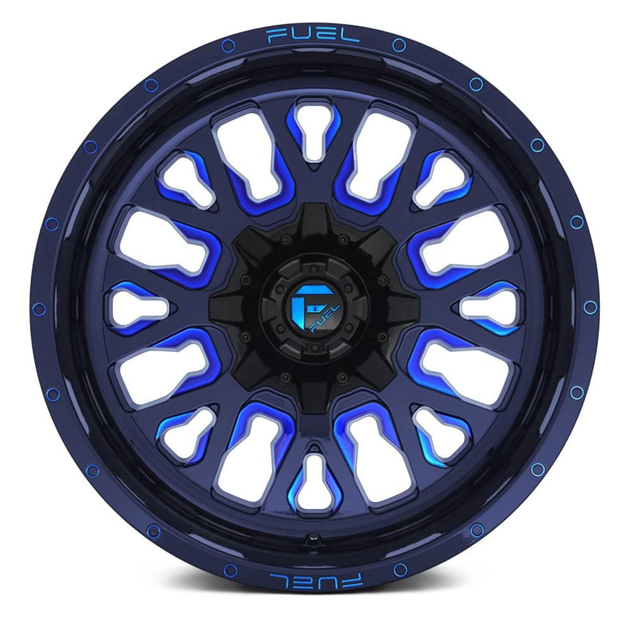 D645 FUEL 1PC STROKE Black Wheel with Painted and TPMS Compatible (18 x 9. inches /6 x 120 mm, 19 mm Offset)