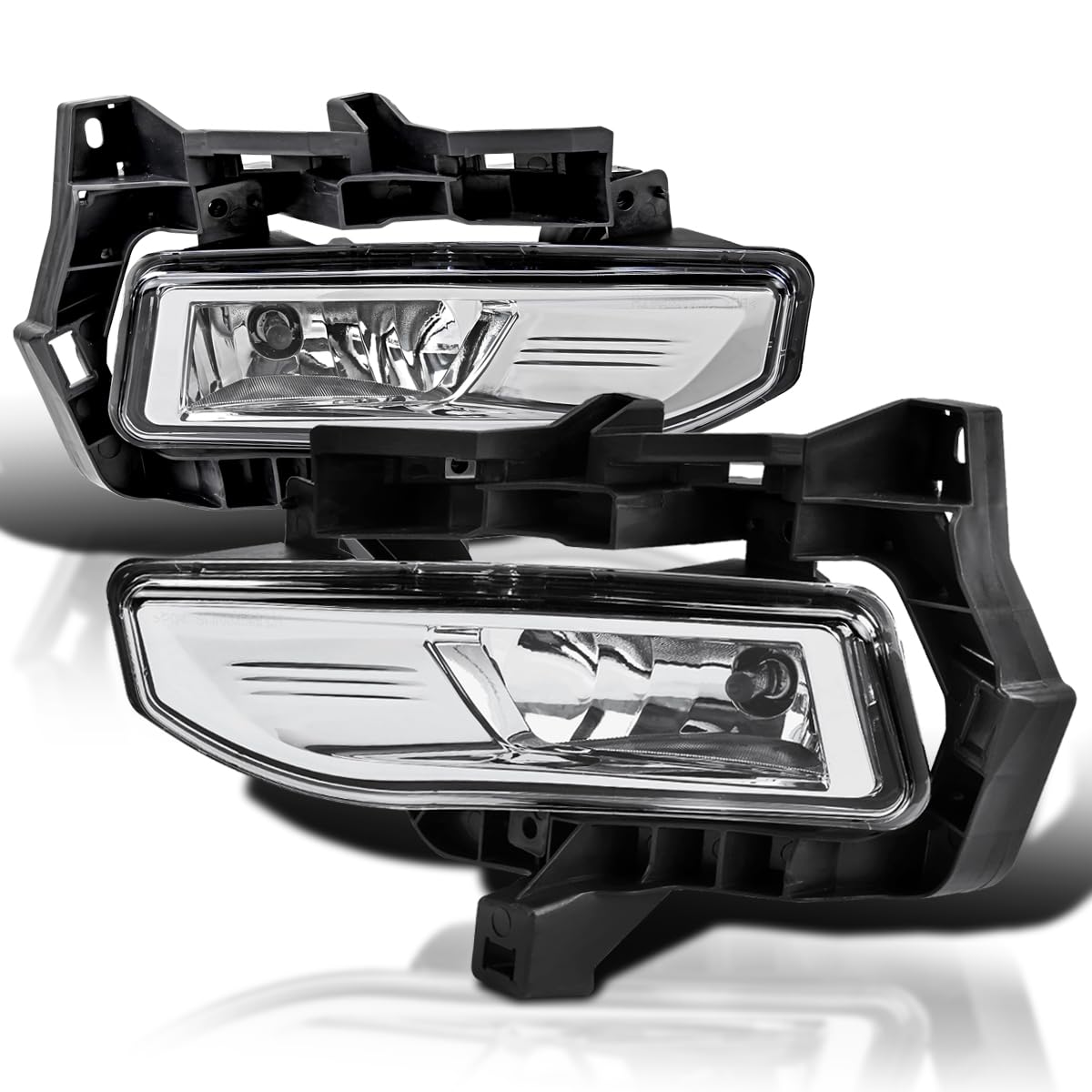 Fog Lights SPEC-D TUNING Chrome w/Switch and Wiring Harness Compatible with 2017-2019 Nissan Versa Note Hatchback, L+R Pair Assembly