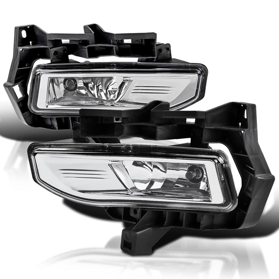 Fog Lights SPEC-D TUNING Chrome w/Switch and Wiring Harness Compatible with 2017-2019 Nissan Versa Note Hatchback, L+R Pair Assembly