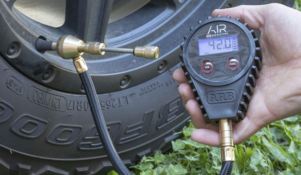 ARB E-Z ARB510 Digital Tire Deflator and Pressure Gauge with Storage Pouch Air Systems, PSI BAR Kpa Kgf