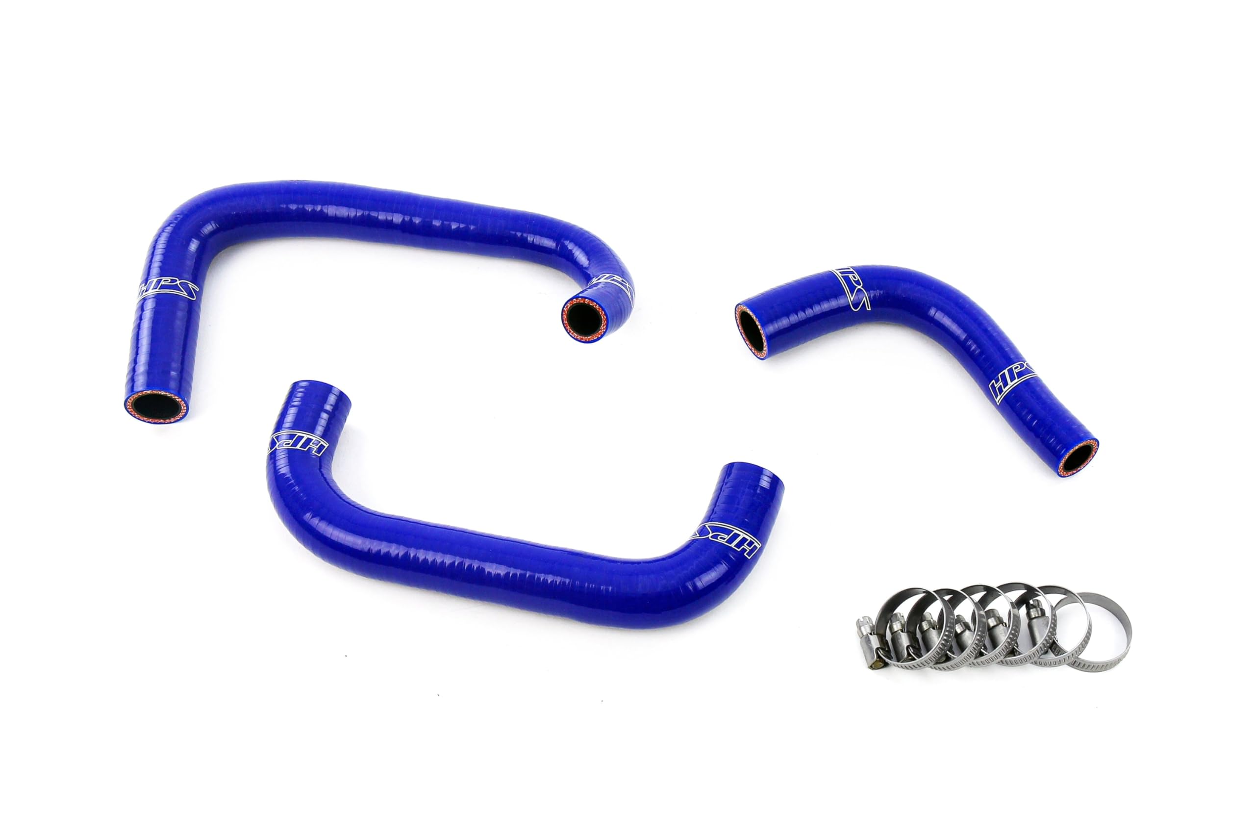 Blue HPS Silicone Breather Hose Kit Compatible for 1995-1998 Nissan Skyline GTR R33 RB26DETT Twin Turbo, 57-2100-BLUE