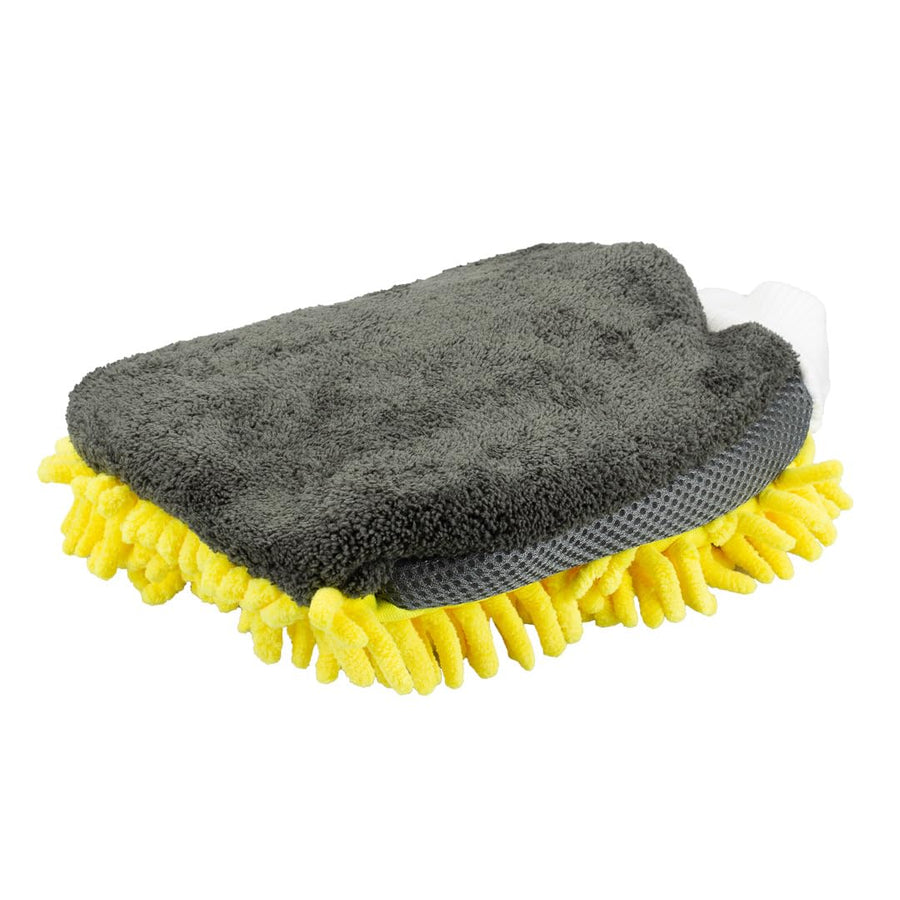 Maxshine Yellow Chenille Universal Microfiber Car Wash Mitt | High-Efficiency Scratch-Free Wash Mitt for Cars, Trucks, SUVs, Boats & RVs | Premium Reusable Auto Detailing & Car Cleaning Accessory