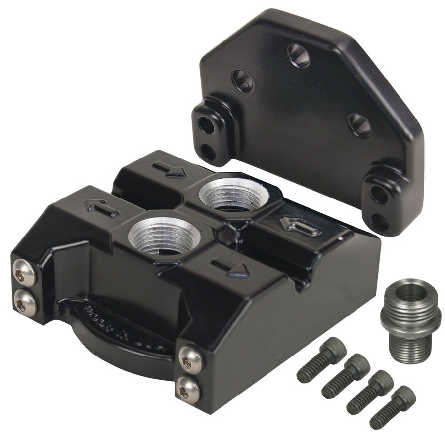 Derale Premium Series 35708 Remote Filter Mount , Black