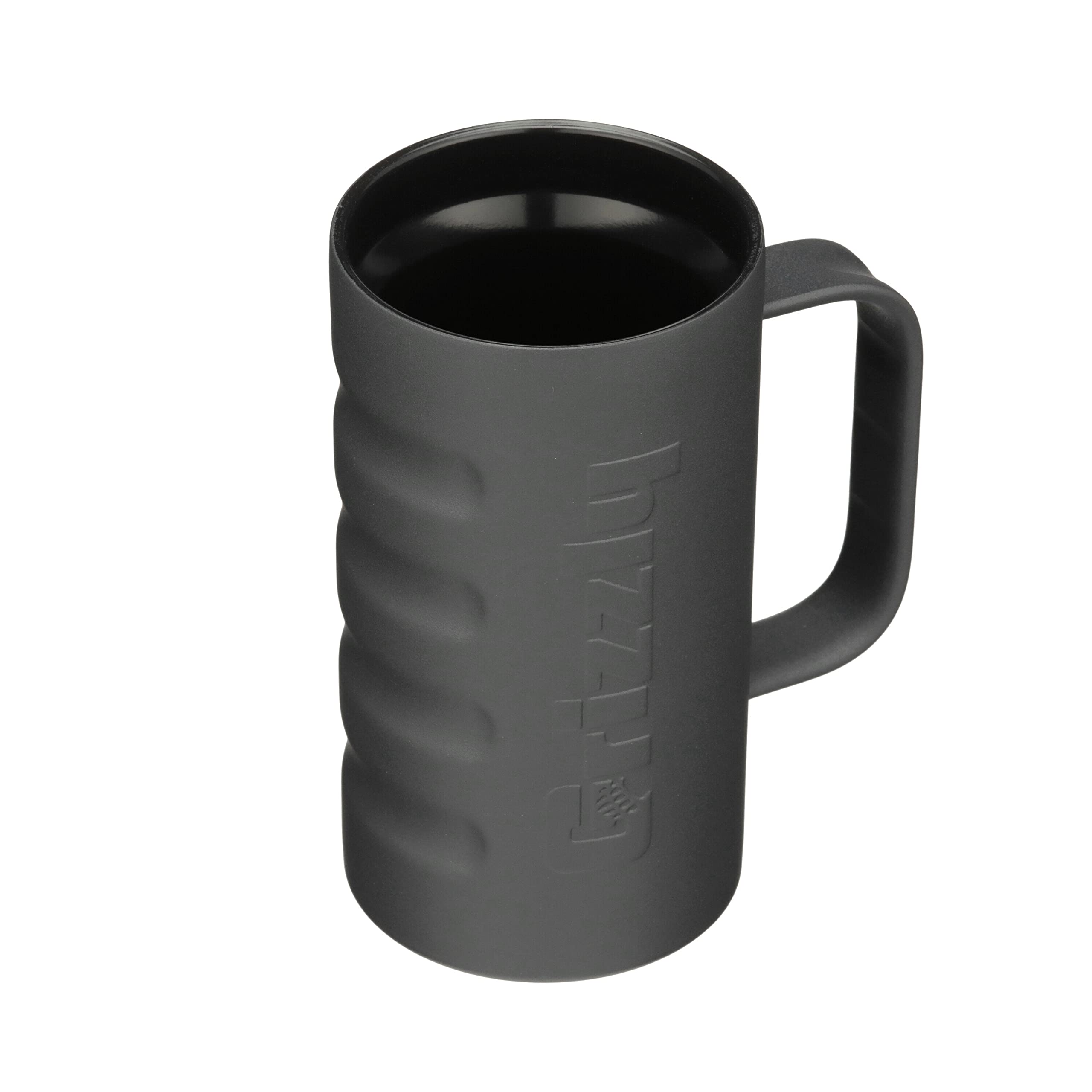 20 oz Grizzly Grip Mug | Stainless Steel | Vacuum Insulated with TwistTop Lid and Handle | For Coffee Car Travel Beach Camping Hiking Hunting Fishing | Charcoal