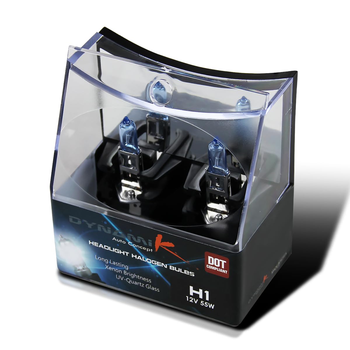 2X H1 4200K 12V 55W High/Low Beam Halogen Replacement Spec-D Tuning, Left + Right Pair