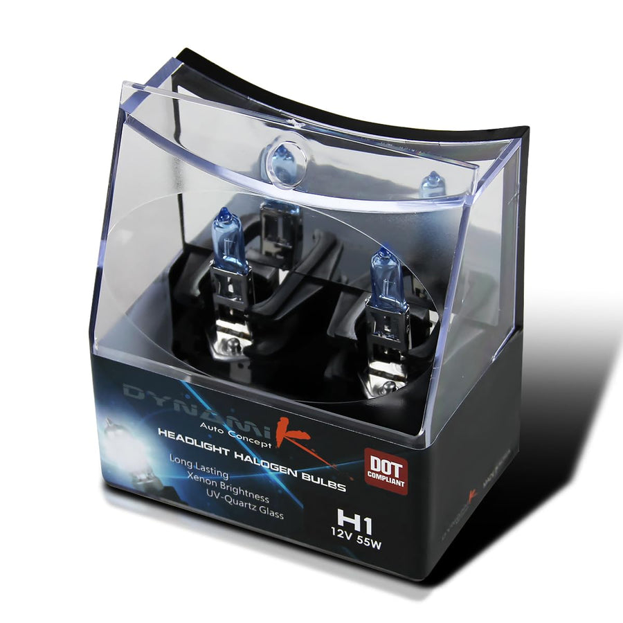 2X H1 4200K 12V 55W High/Low Beam Halogen Replacement Spec-D Tuning, Left + Right Pair