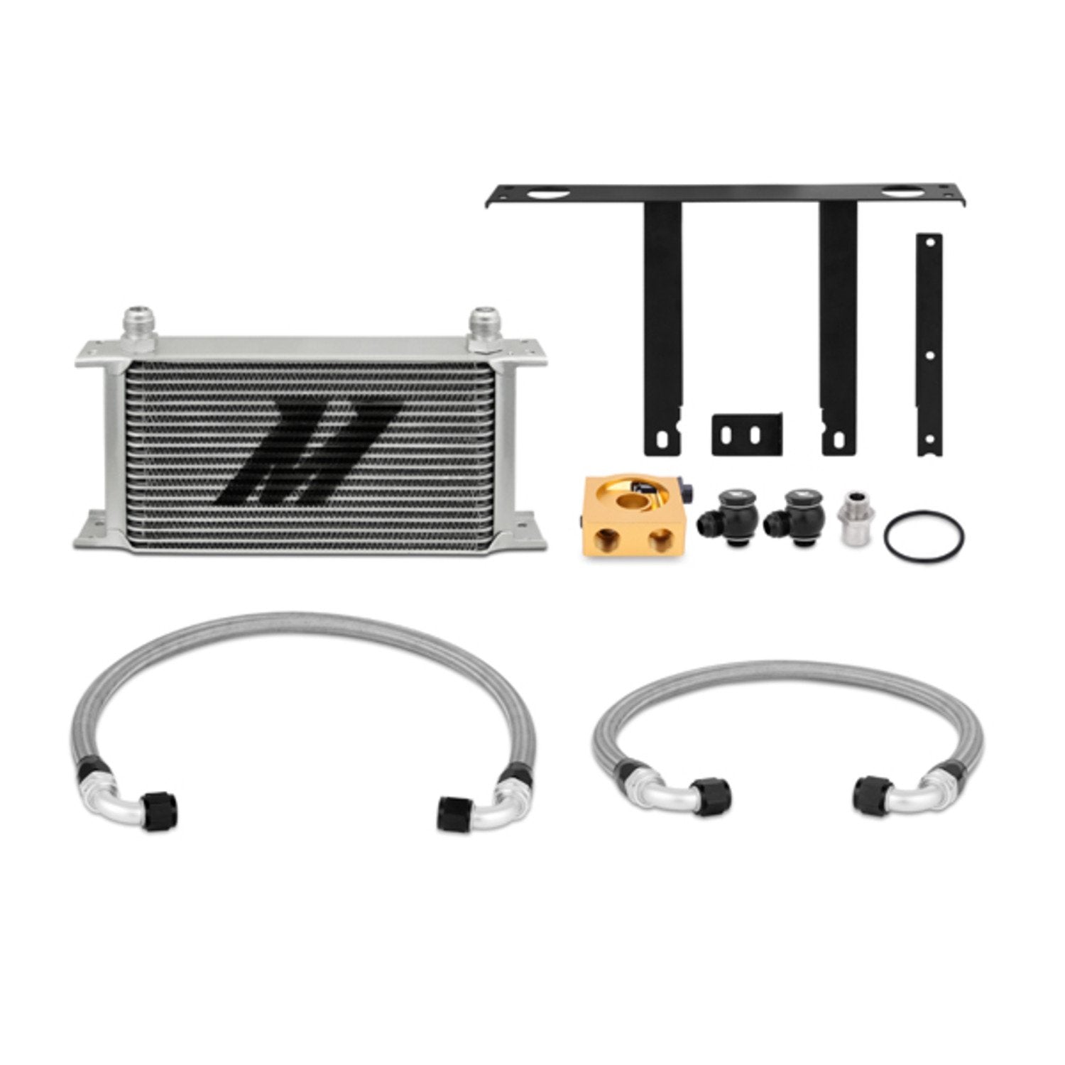 Mishimoto Oil Cooler Kit MMOC-GEN4-10T Thermostatic Fits Hyundai Genesis Coupe 2.0T 2010-2012 Silver