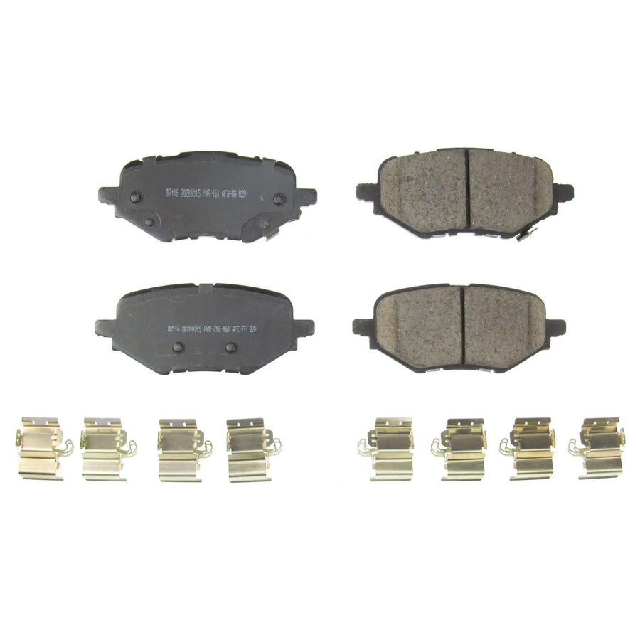Power Stop Front Brake Kit For Honda Clarity 2017-21 | Acura ADX 2025 |HR-V 2023-25 - Ceramic Brake Pads With Installation Hardware, 17-2116