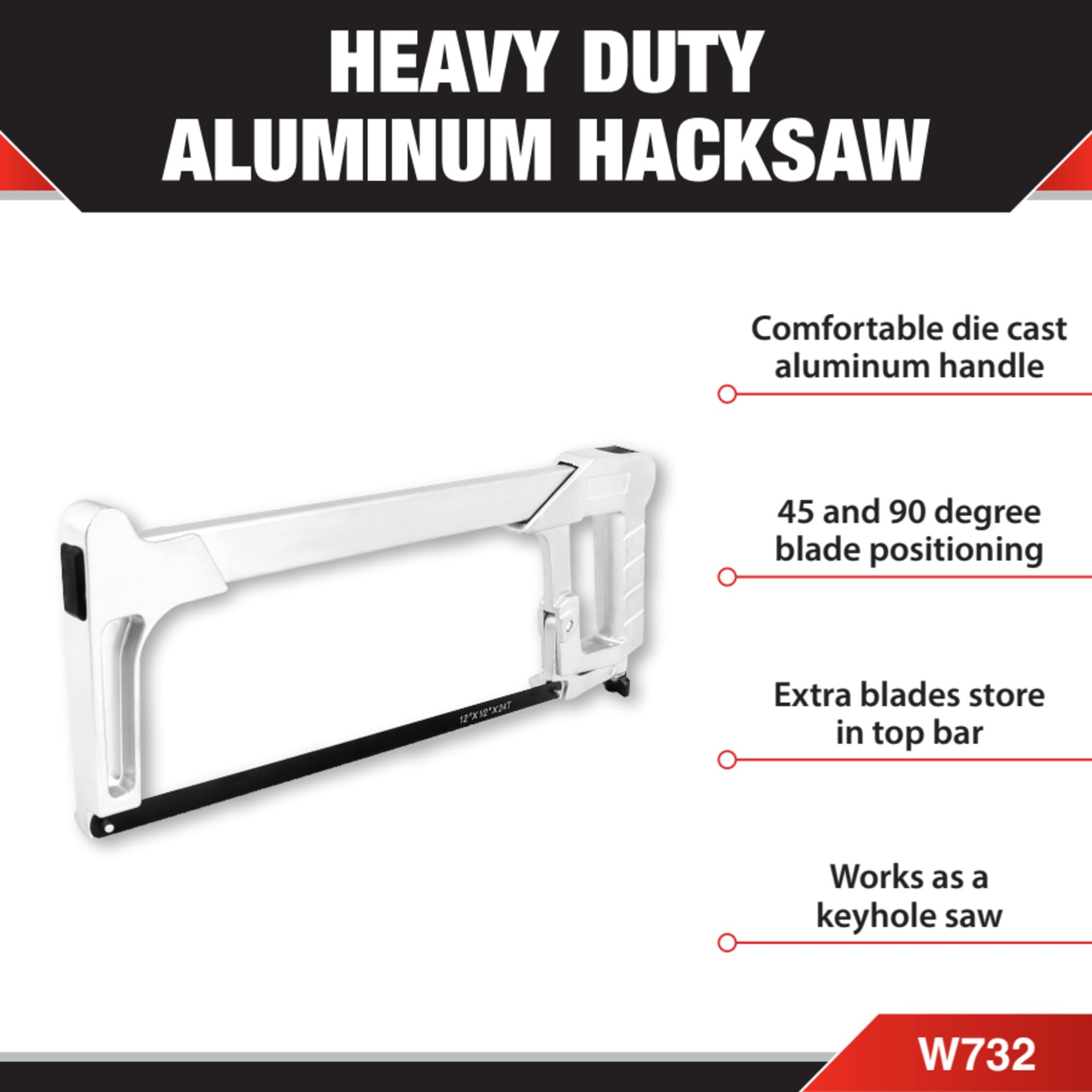 Pro Performance Tool Heavy Duty Hacksaw