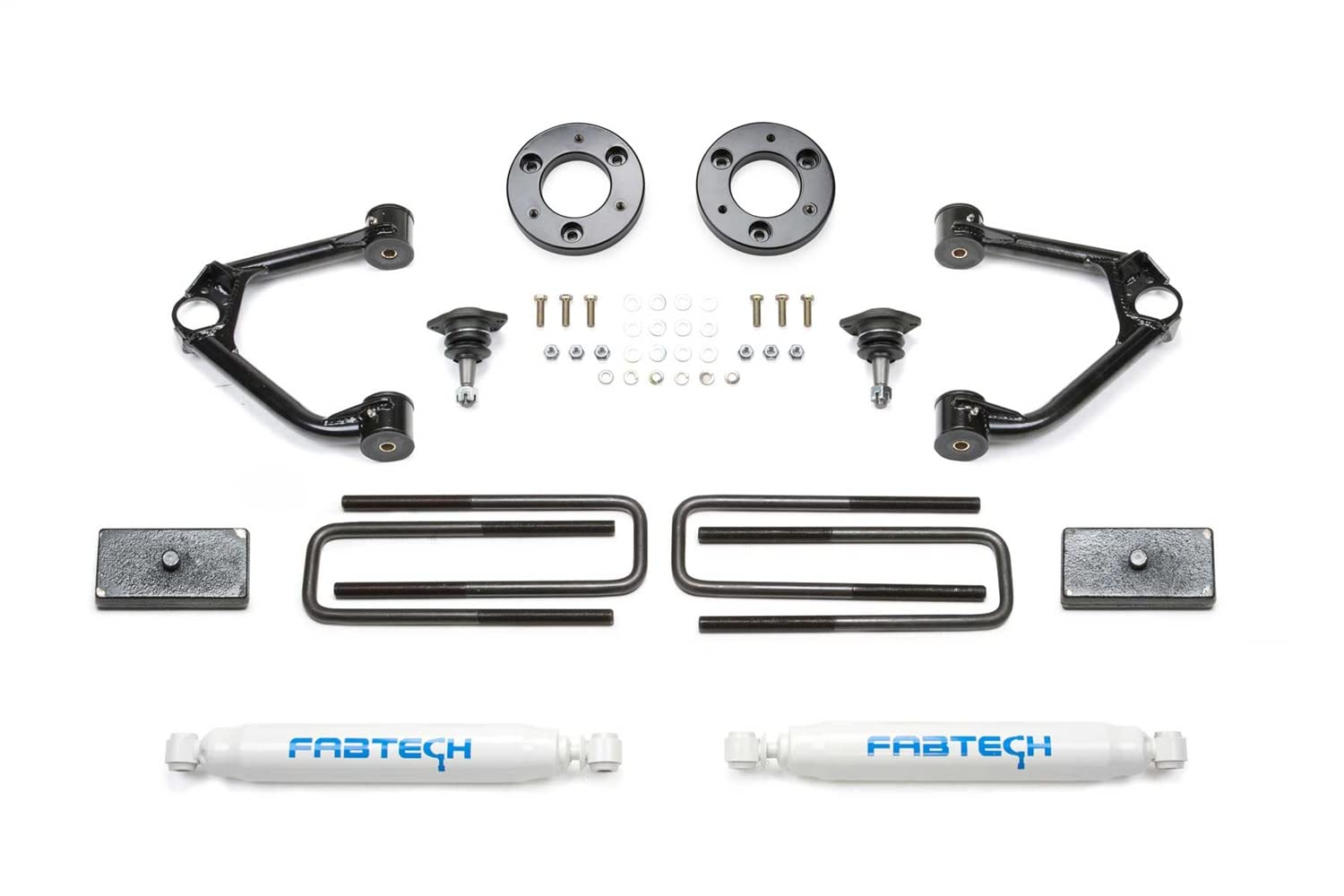 Fabtech K1152 Control Arm Ball Joint Lift System 1.5 in. Lift w/Rear Performance Shocks