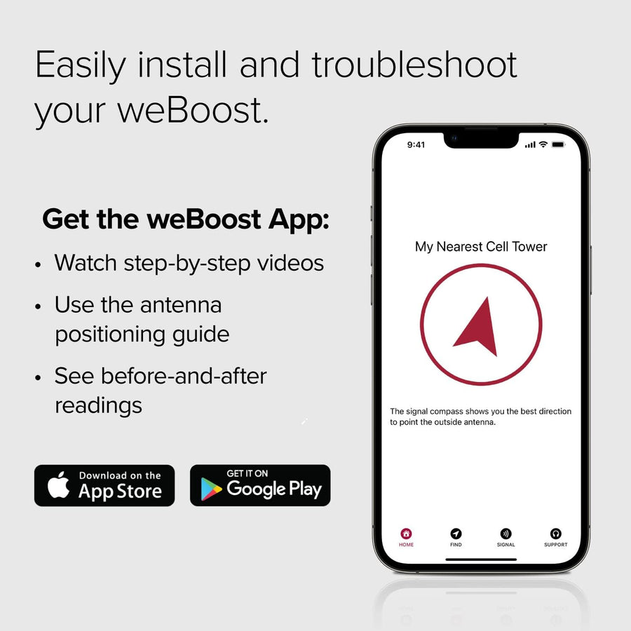 Drive X RV weBoost - Cell Phone Signal Booster kit | Boosts 5G & 4G LTE for All U.S. & Canadian Carriers - Verizon, AT&T, T-Mobile, more | Made in the U.S. | FCC Approved (model 471410)