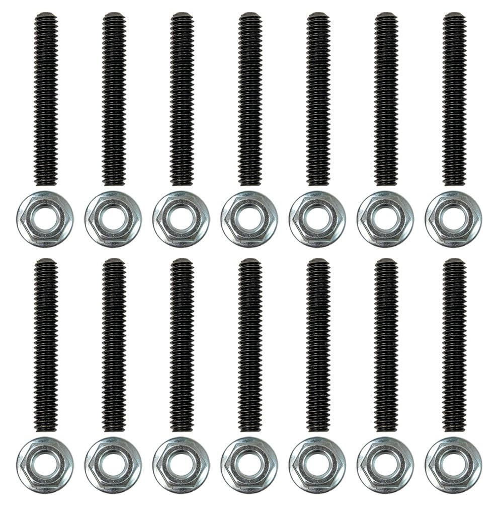 Moroso Valve Cover Stud Kit 38824, Fits BBC, Broached Studs, Non Serrated Flange Nuts