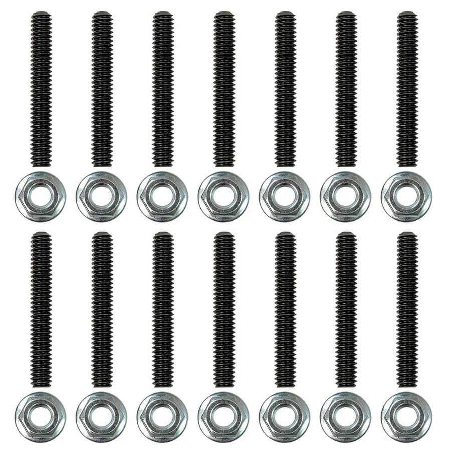 Moroso Valve Cover Stud Kit 38824, Fits BBC, Broached Studs, Non Serrated Flange Nuts