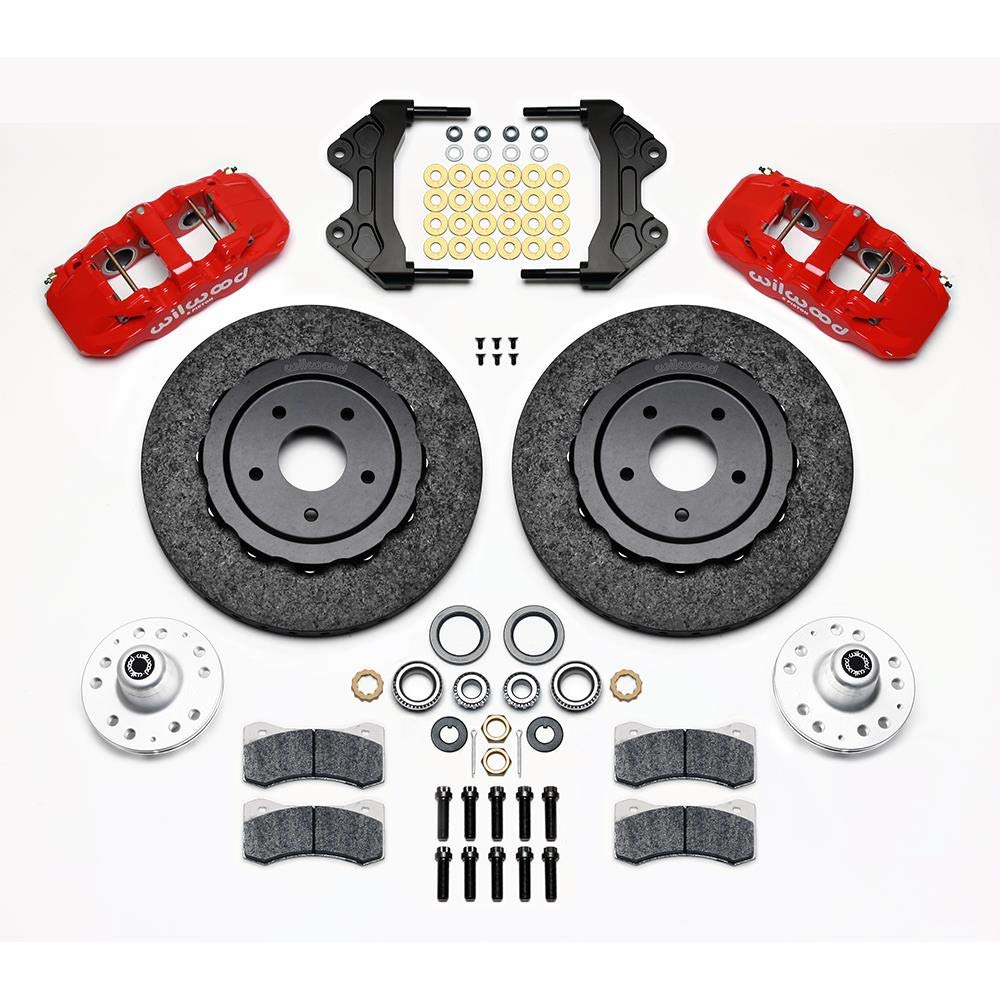 Street Performance Wilwood Carbon-Ceramic Rotor AERO6 Caliper Front Brake Kit