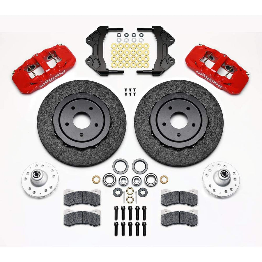 Street Performance Wilwood Carbon-Ceramic Rotor AERO6 Caliper Front Brake Kit