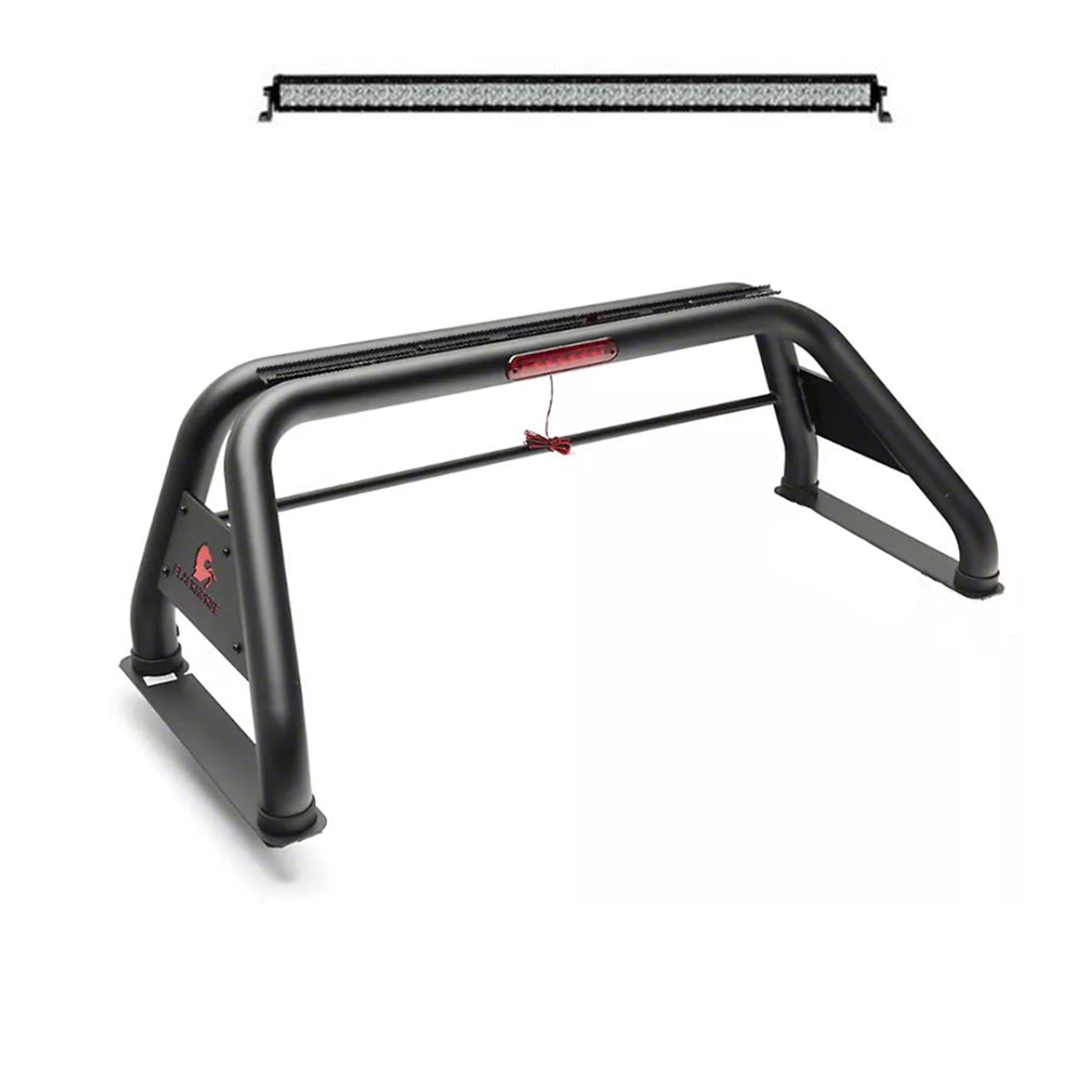 Roll Bar Universal for 1/2 Ton Trucks Compatible with GMC-Ford-Dodge-Toyota- Black Classic Roll Bar-RB001BK-KIT