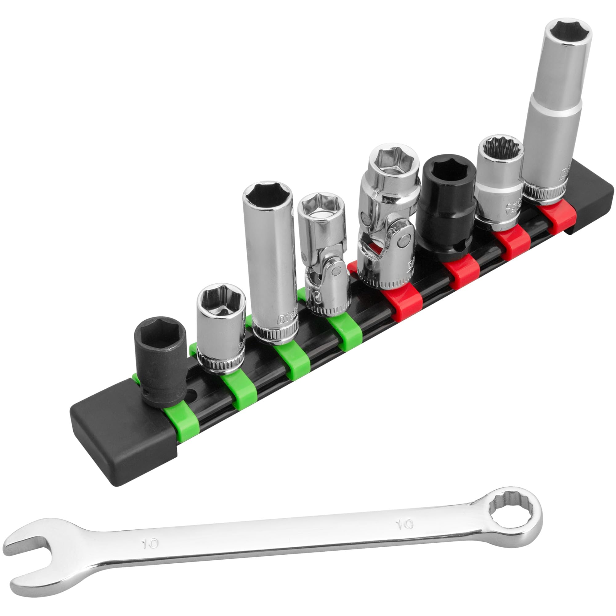 10mm Performance Tool W39001 Socket & Wrench Set - Impact, U-Joint, Deep and Shallow Well, Combination Wrench, Chrome Vanadium Alloy Steel