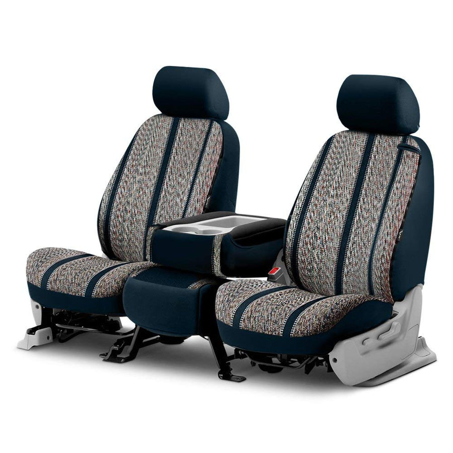 Fia Custom Fit TR48-23 NAVY Front Seat Cover Split Seat 40/20/40 - Saddle Blanket, (Navy)