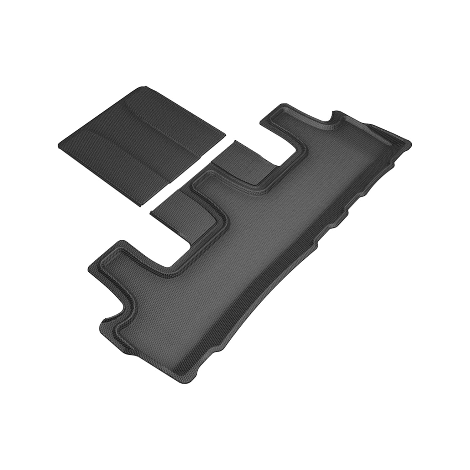3D MAXpider Kagu Custom Fit Floor Mat (Black) Compatible for Ford Expedition MAX 2018-2023-Third Row