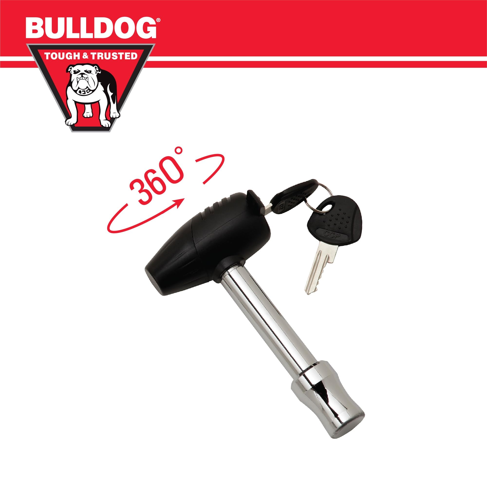 Chrome Bulldog (580407) Easy Access Dogbone Receiver Lock