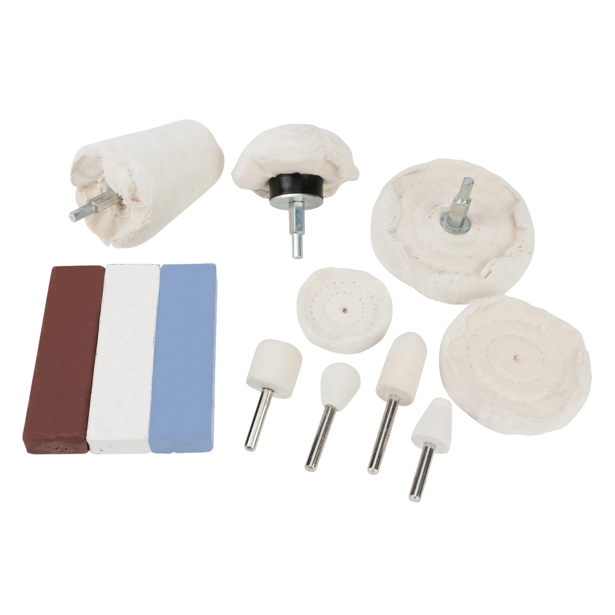 Polishing Kit Performance Tool W50091 with Multiple Pads, Wheels, and Compounds - Perfect for Hard Finishes