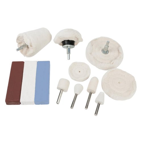 Polishing Kit Performance Tool W50091 with Multiple Pads, Wheels, and Compounds - Perfect for Hard Finishes