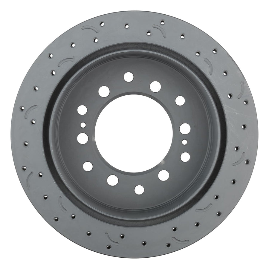 Talon Cross-Drilled and Slotted Vented Rotor, Hawk Performance Brakes, 12.28 in. Diameter, 2.69 in. Height