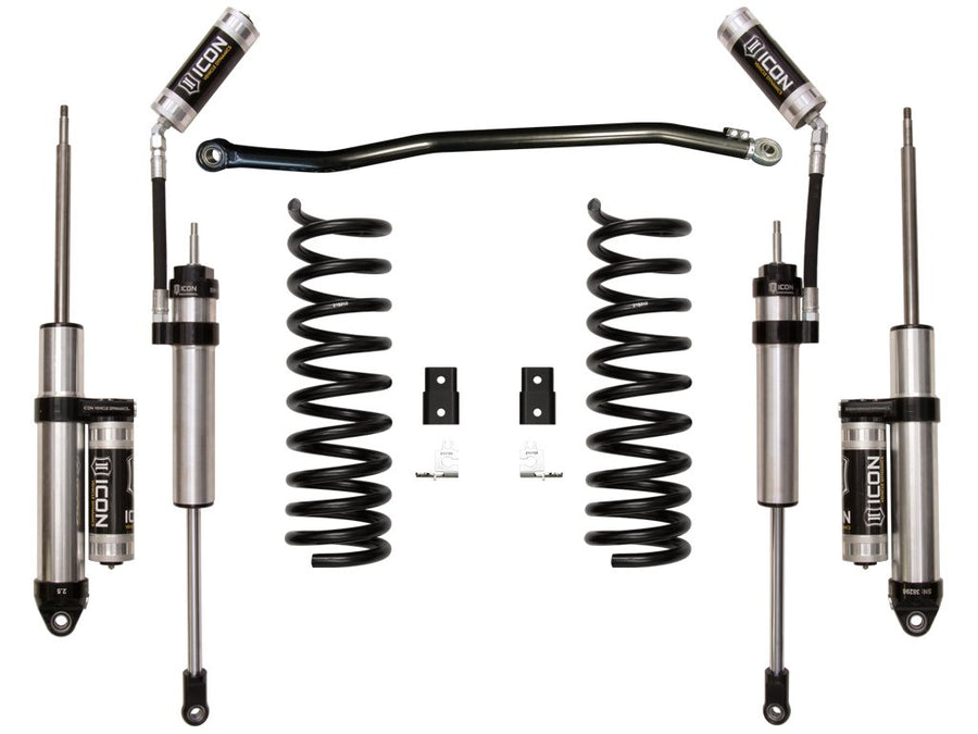 2.5" Lift, ICON Stage 3 Suspension System, w/OEM Air Ride, Compatible with 2014-Up Ram 2500 4WD, K212543A