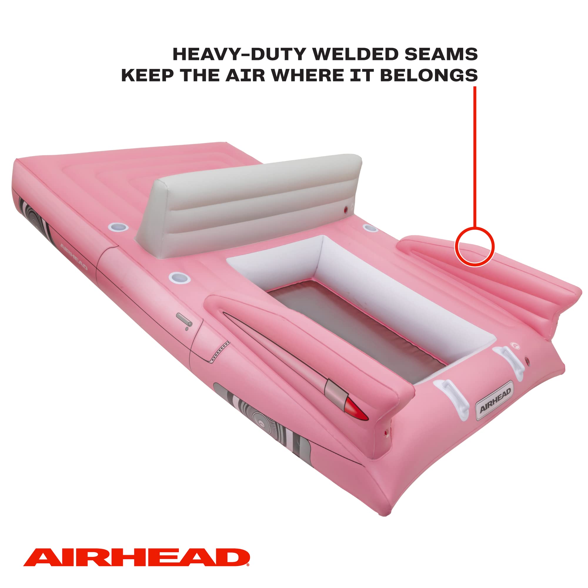 Airhead Lake Float Classic Cruiser, 1-8 Rider Car Lake Float