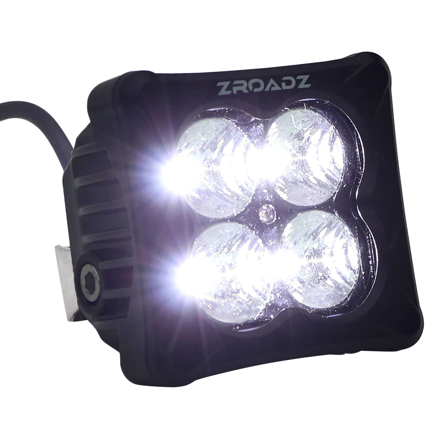 Zroadz A Pillar LED Bracket to Mount, (2) Lights, Pair and Wiring Harness Fits Ford Bronco Z365401-KIT2