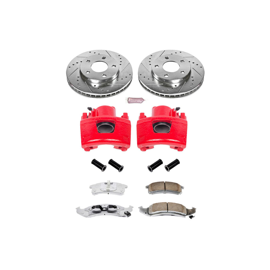 Power Stop Z26 KC1534-26 Front Street Warrior Brake Kit Buick Cadillac Chevrolet Oldsmobile Pontiac