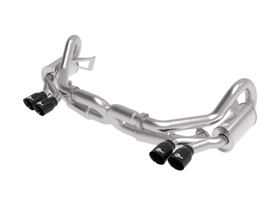 MACH Force-Xp aFe Power 2-1/2 in 304 Stainless Steel Cat-Back Exhaust w/Black Tips