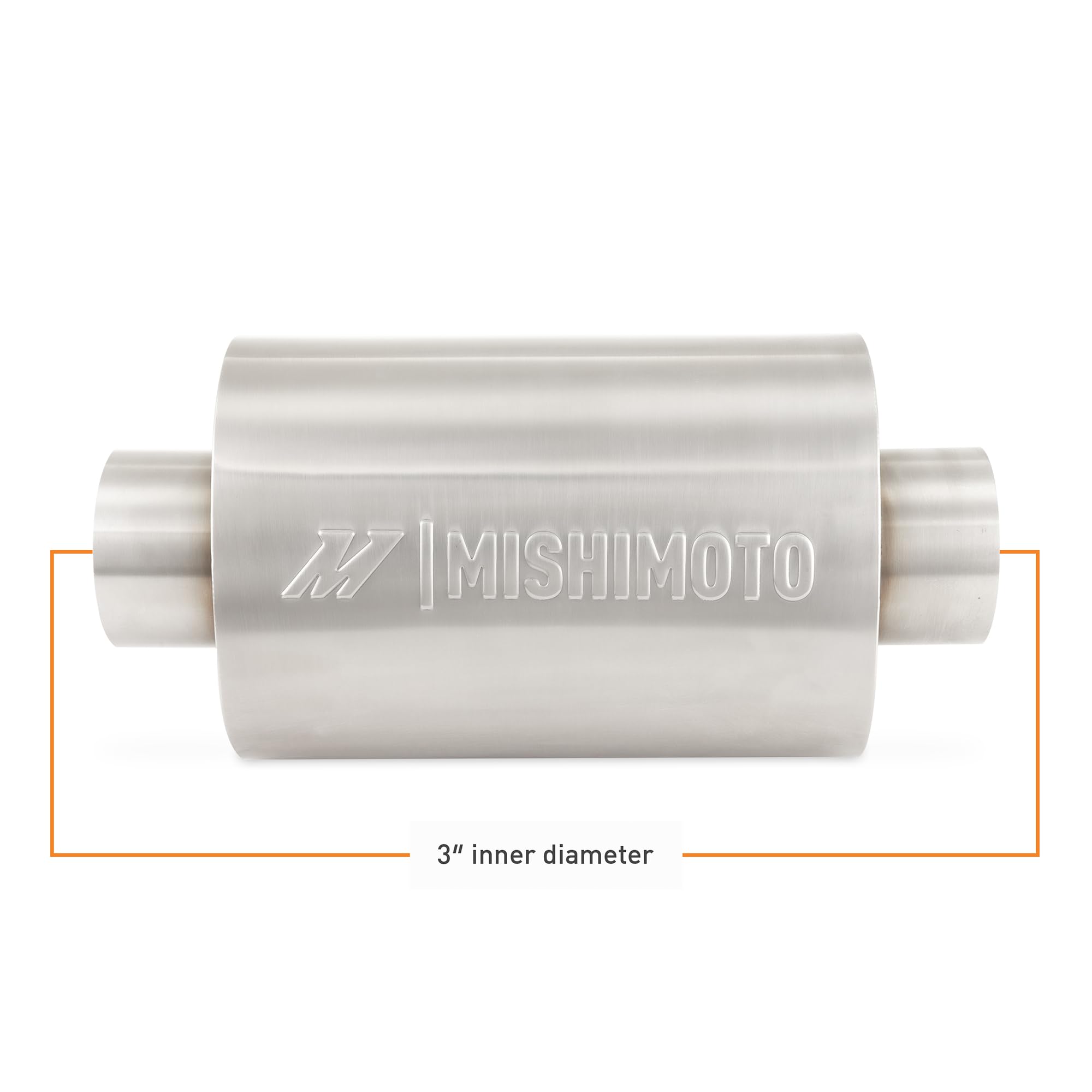 Mishimoto Stainless-Steel Universal Exhaust Resonator, 3-Inch