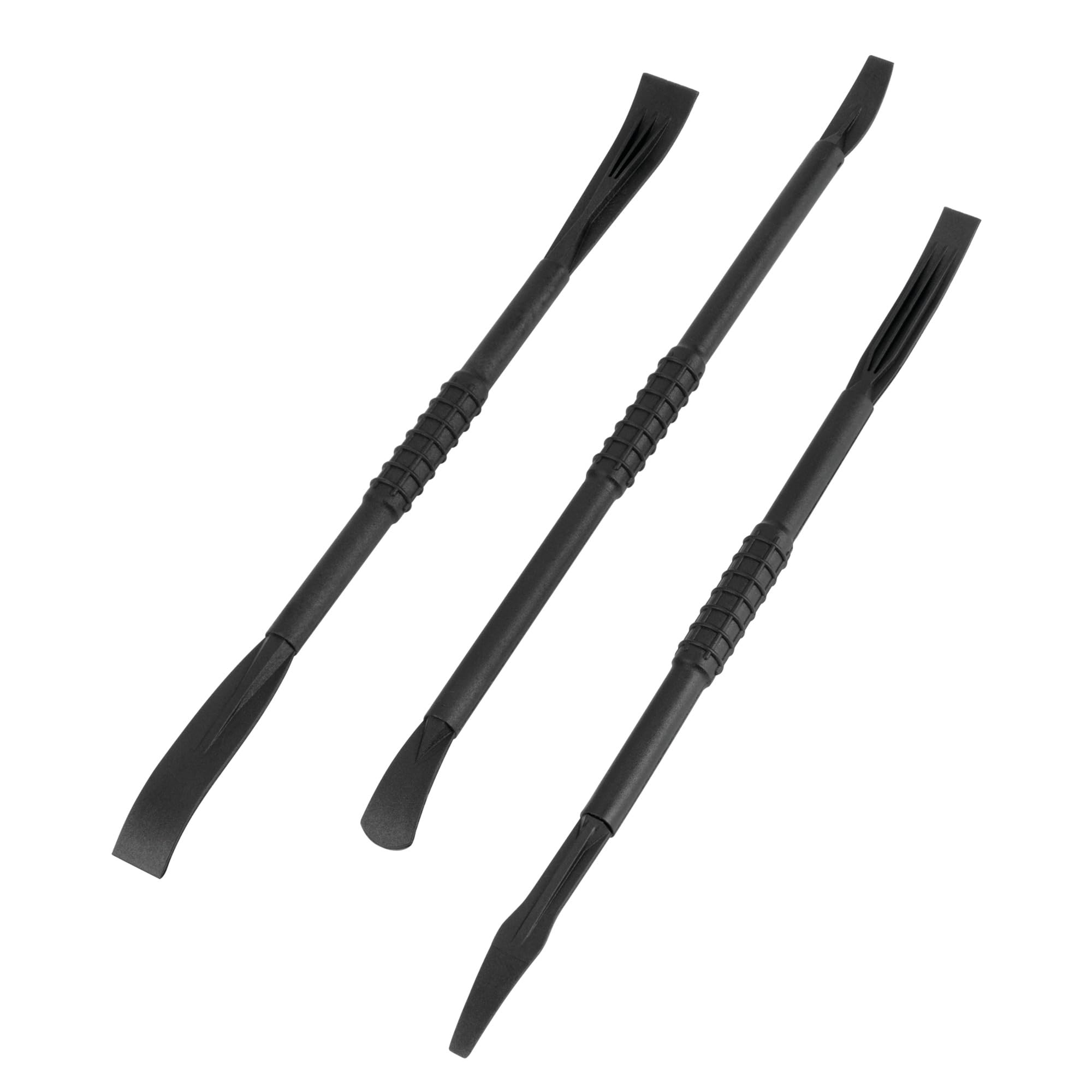 W2038 Performance Tool Non-Marring Nylon Pry Bar Set, Double Ended Tools for Delicate Jobs, Spreading, Smoothing, and More, 7-1/4-Inch Overall Length, Black