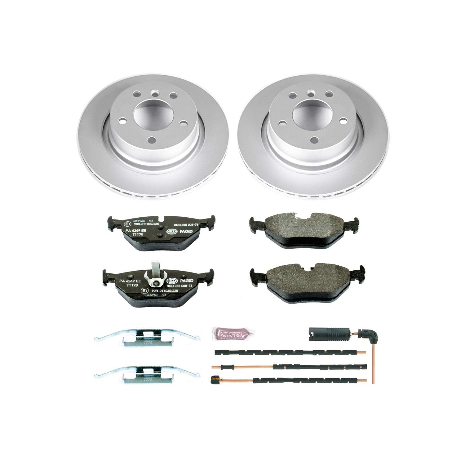 Rear Power Stop ESK962 Brake Kit Euro-Stop and 1 Rear Sensor Wire For BMW Z4 2003-2008 [Model Specific]