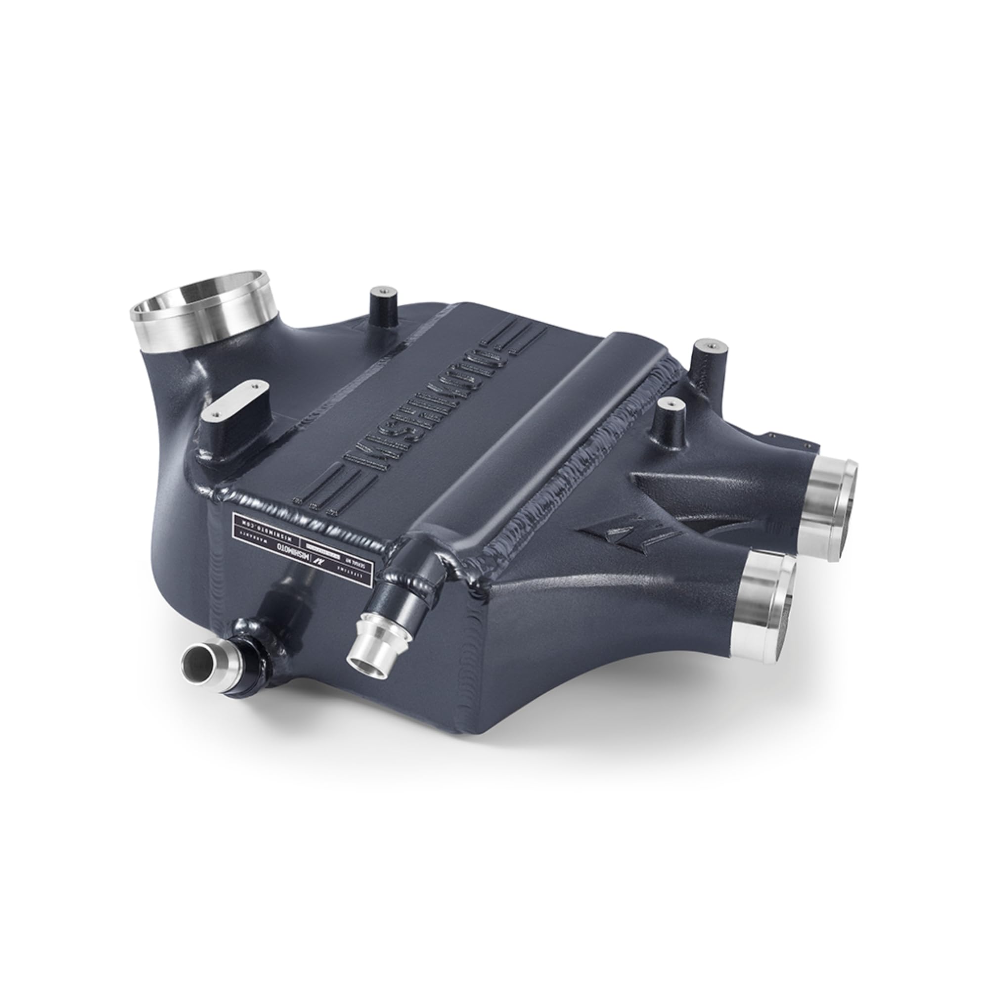 Mishimoto Performance MMINT-F80-15CMG Air-to-Water Intercooler, Compatible With BMW F8X M3, M4, and M2, 2015-2020, Mineral Gray