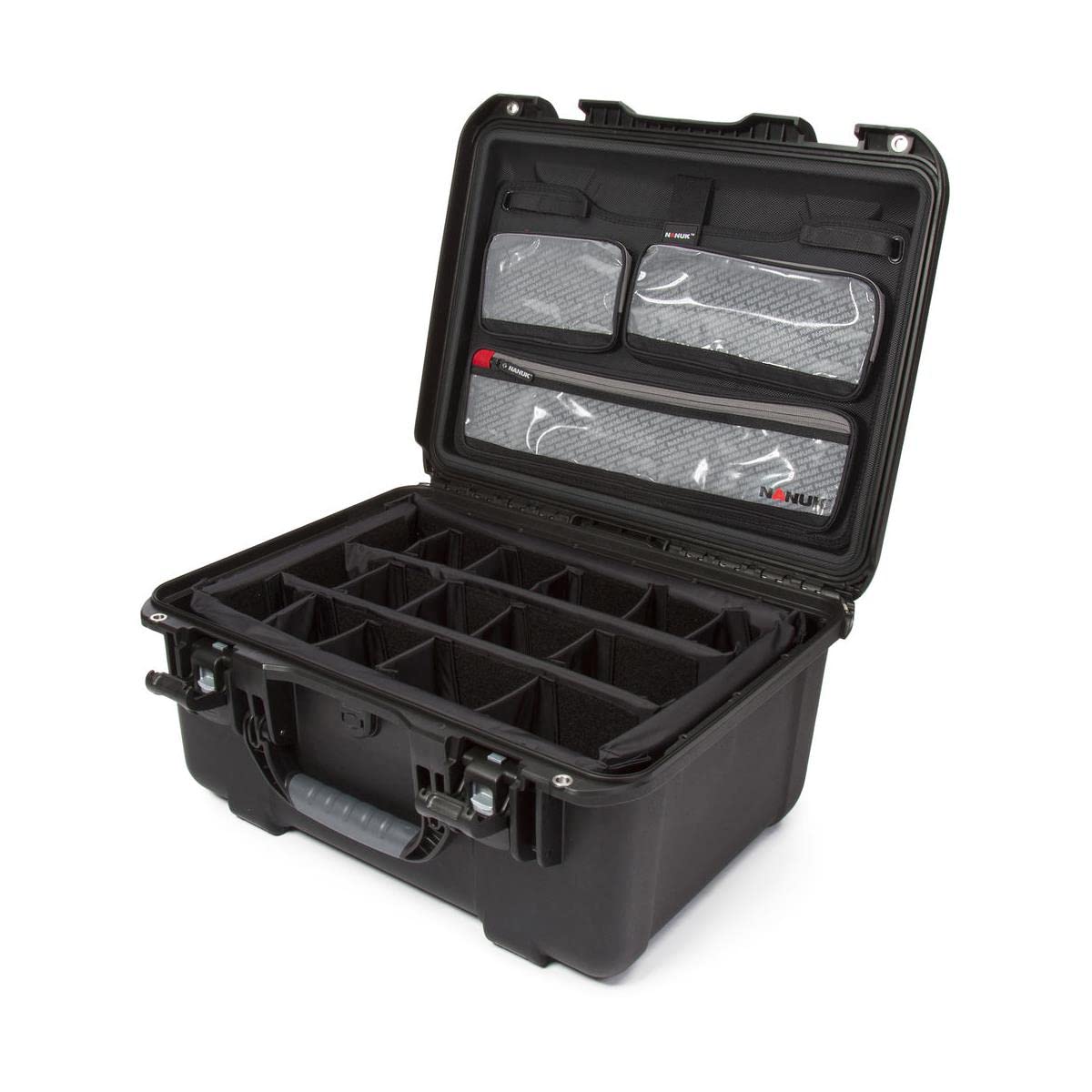 Waterproof Nanuk 933 Hard Case with Lid Organizer and Padded Divider - Black (933-6001)