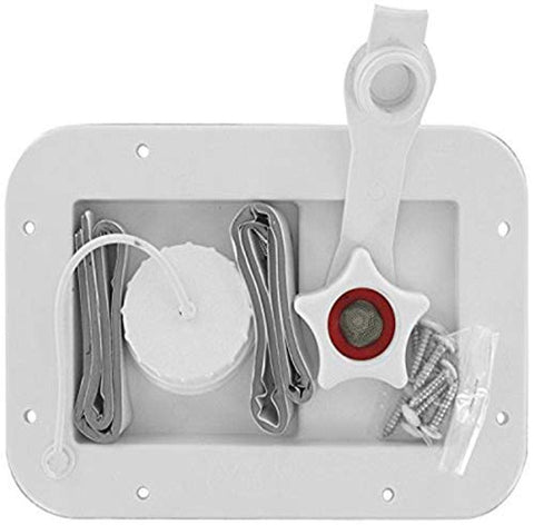White Valterra A01-2001 Rectangular Flange Gravity/City Inlet