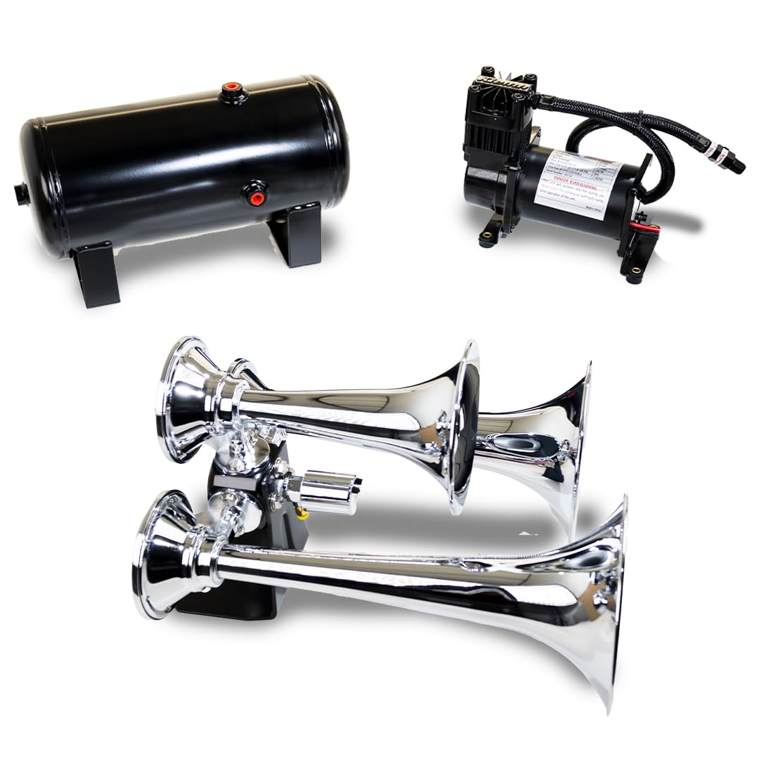 Kleinn HK6 Complete Air Horns Triple Train System
