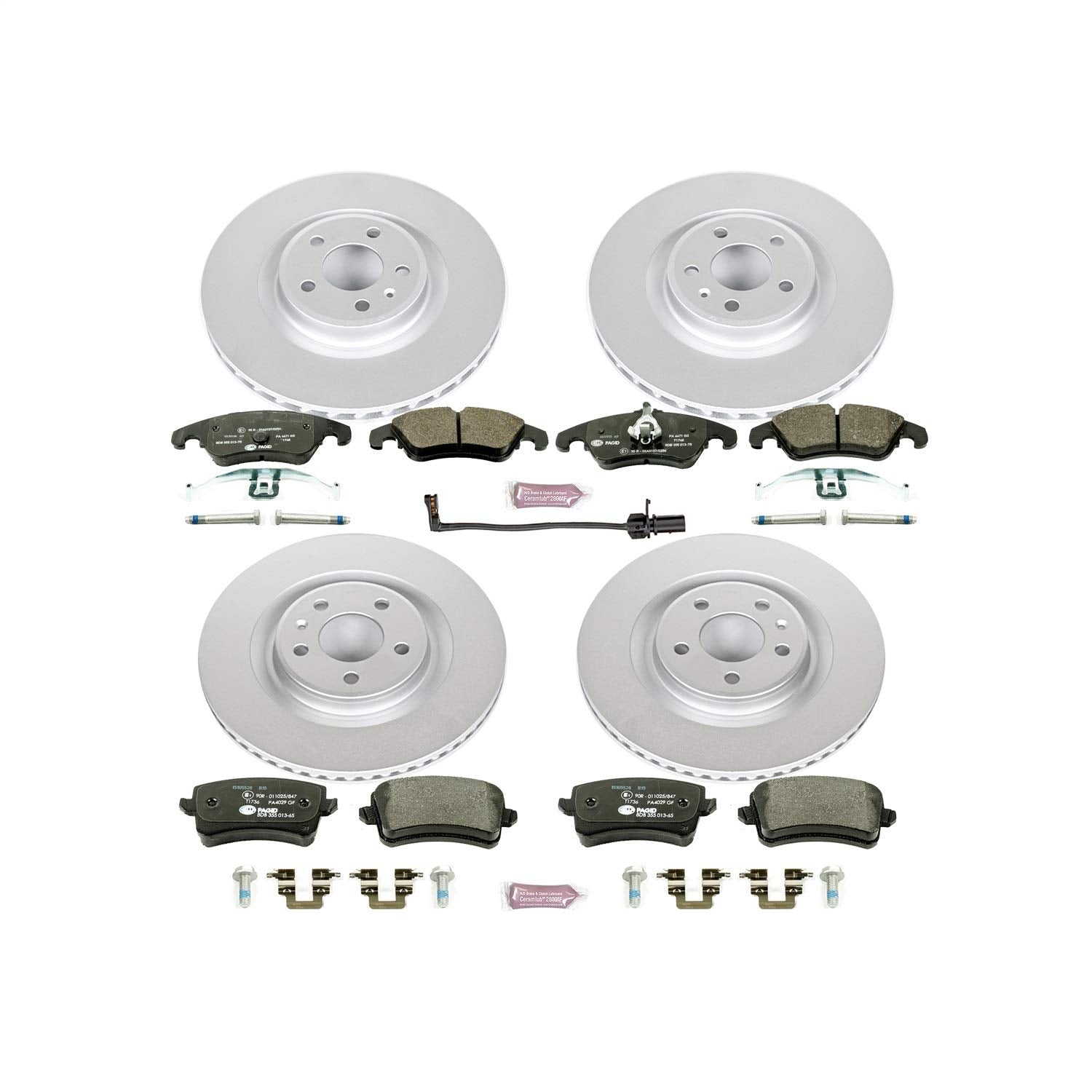 Euro-Stop Power Stop ESK6155 Brake Kit Front and Rear