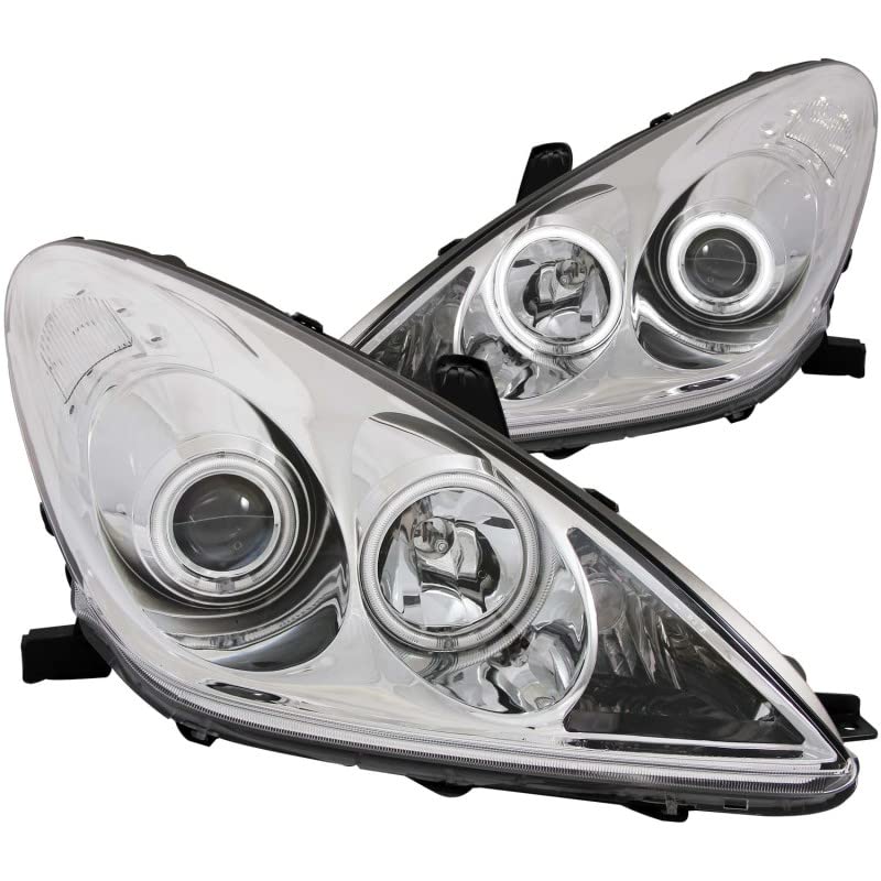 Projector Headlight Set ANZO USA w/CCFL Halo-Chrome 121173