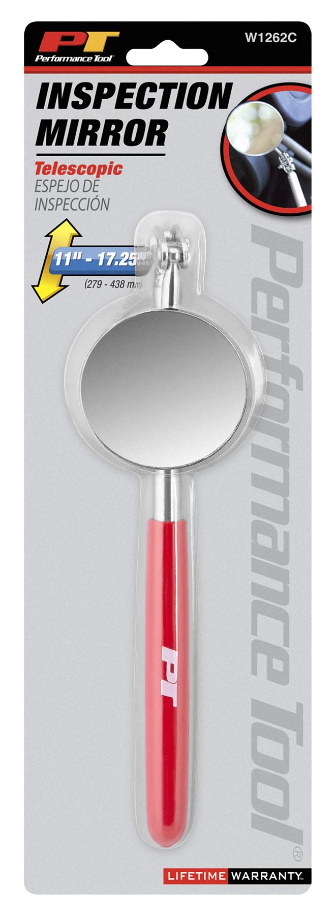 W1262C Performance Tool Telescoping Swivel Mirror