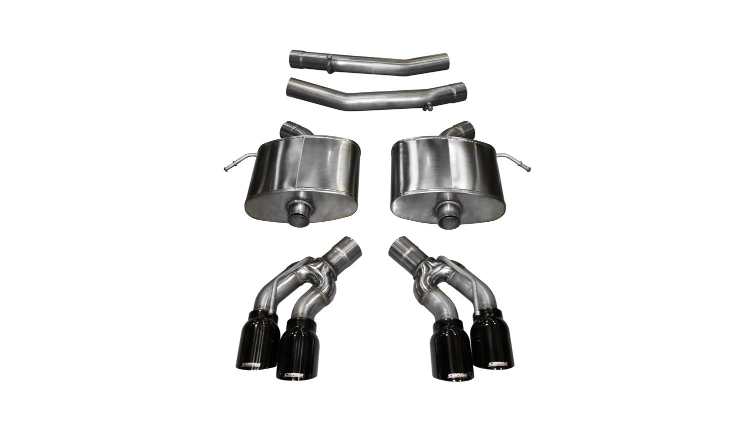 Xtreme Corsa Performance 14358BLK Axle-Back Exhaust System Dual Rear Exit 2.75 in. Dia.