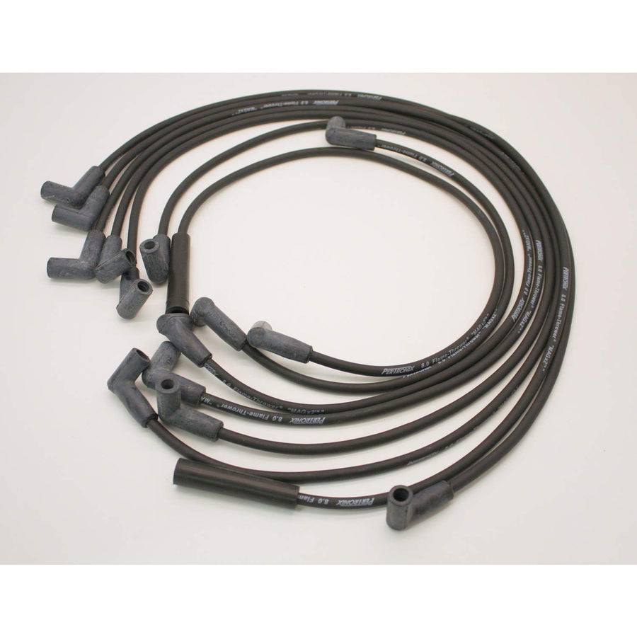Black Pertronix 808207 Flame-Thrower Custom Fit 8mm 8 Cylinder Spark Plug Wire