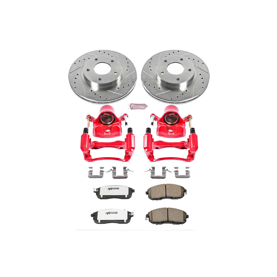Power Stop Z26 KC3137-26 Front Street Warrior Brake Kit Nissan For Nissan Maxima 2000-2001 [Model Specific]