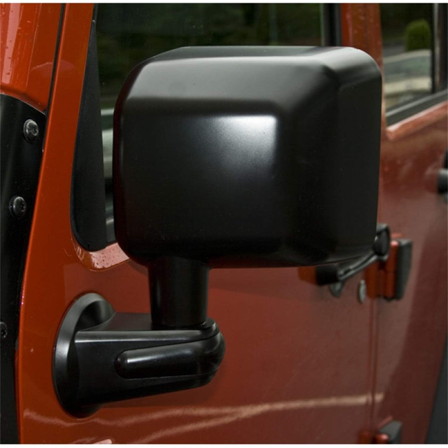 11002.13 | Omix | Left Door Mirror, Black | OE Reference: 55077967AC | Fits 2007-2018 Jeep Wrangler JK