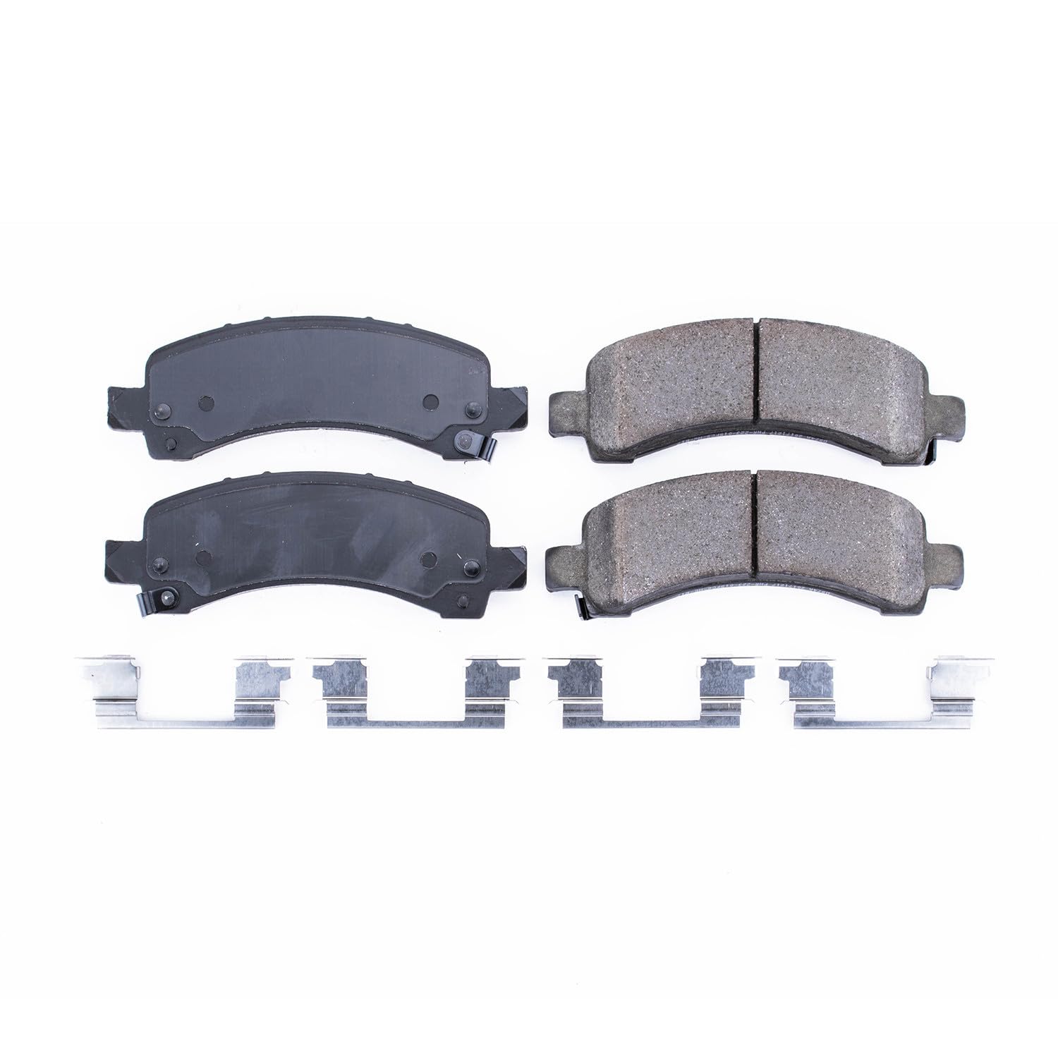 Power Stop Front Brake Kit For Chevrolet Avalanche 1500 2003-06 |Cadillac Escalade 2002-06 |Escalade EXT 2002 |Express 1500 2003-14 - Ceramic Brake Pads With Installation Hardware, 17-974A