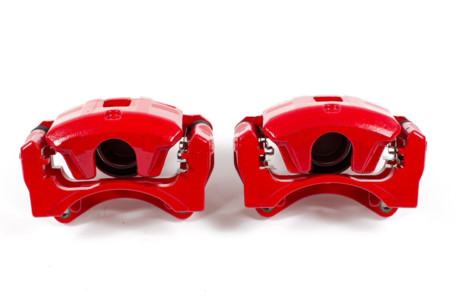 Power Stop S5032B Front Pair of High-Temp Red Powder Coated Calipers