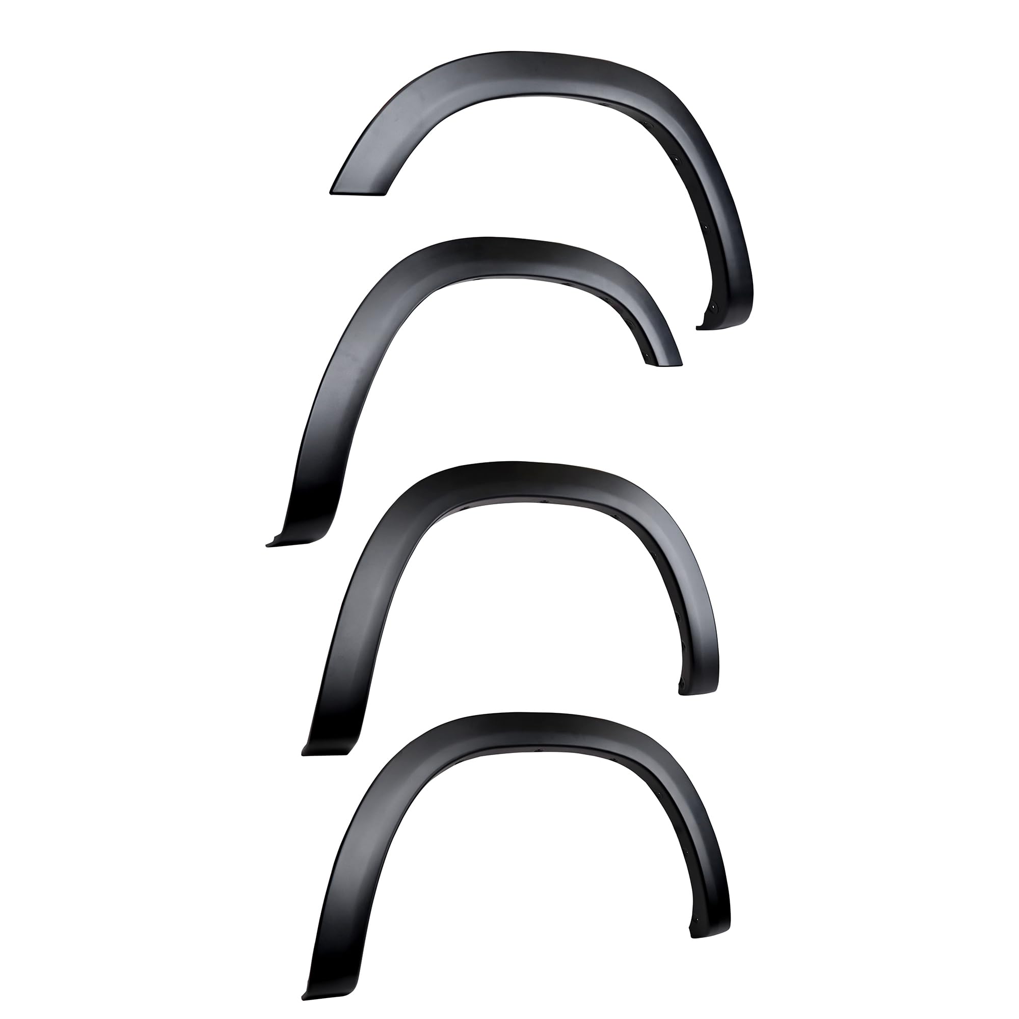 OE Factory Style Black Black Horse Fender Flares Compatible with 2019-2024 Ram 1500-FOERA19