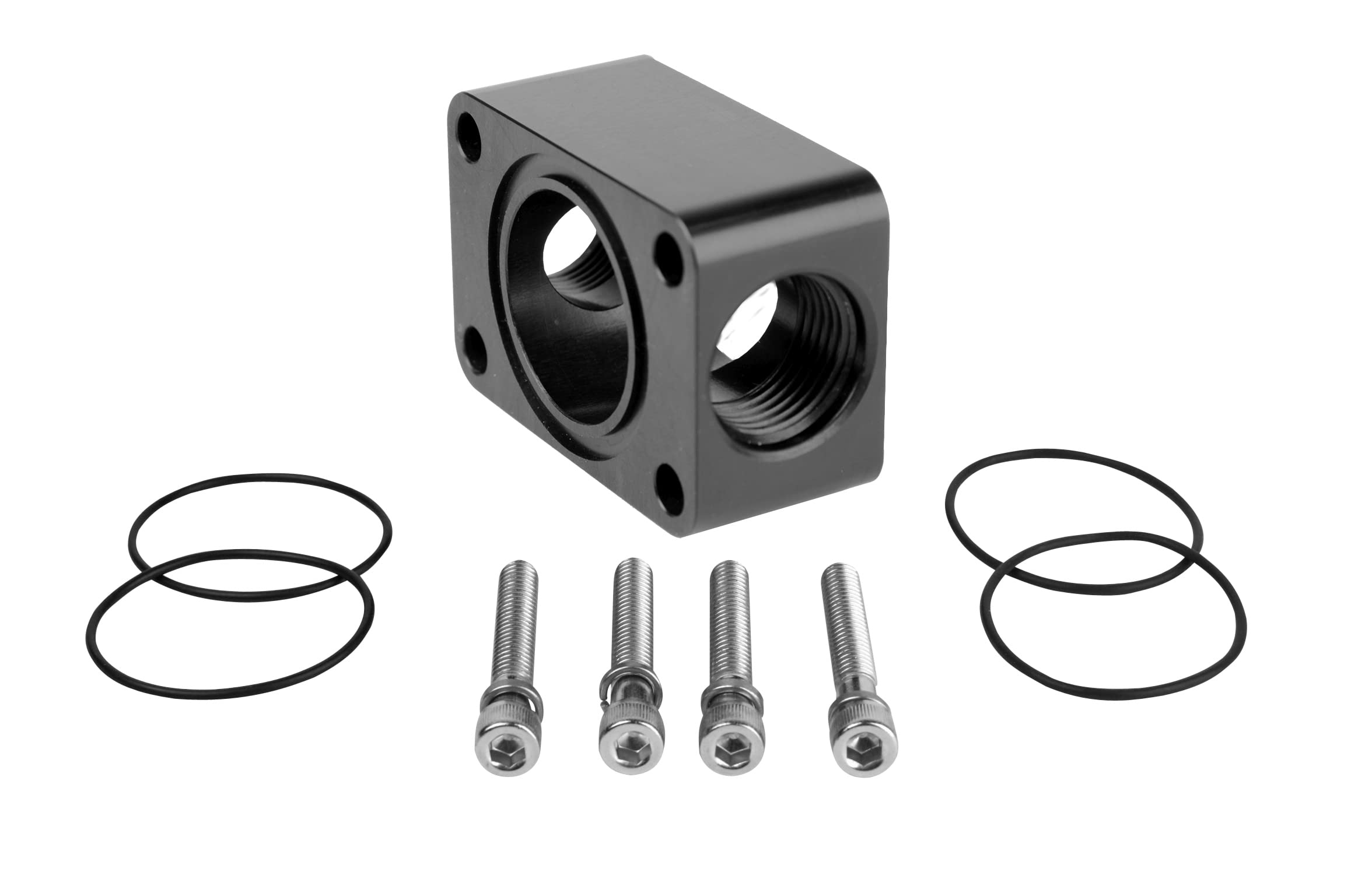 Distribution Block Aeromotive 11740, Spur Gear Pump, 2x AN-10